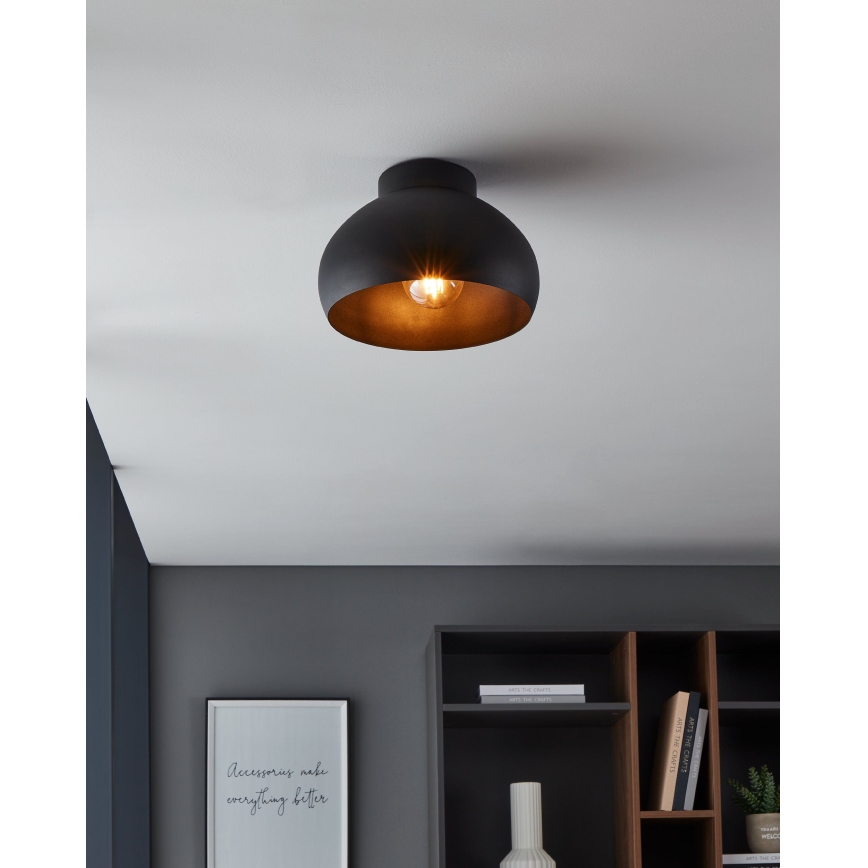 Eglo - Stropné svietidlo 1xE27/40W/230V čierna