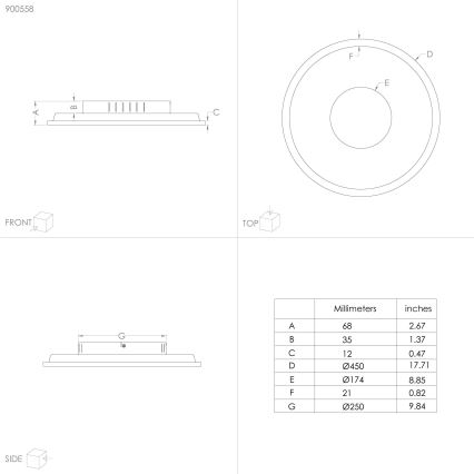 Eglo - LED Stropné svietidlo LED/27W/230V