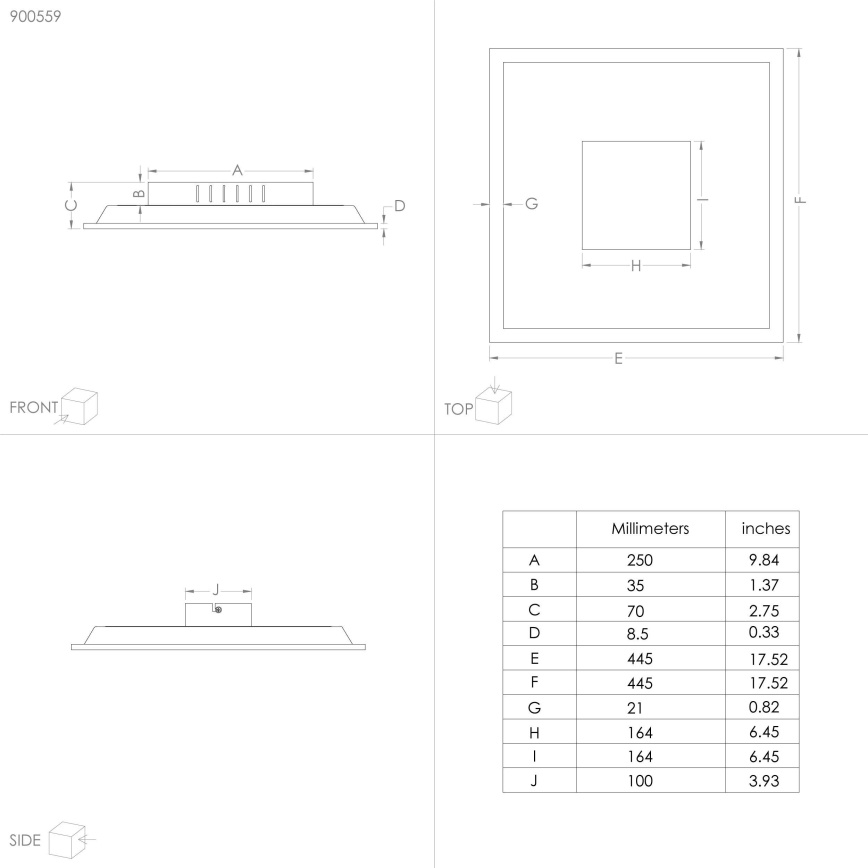 Eglo - LED Stropné svietidlo LED/28W/230V