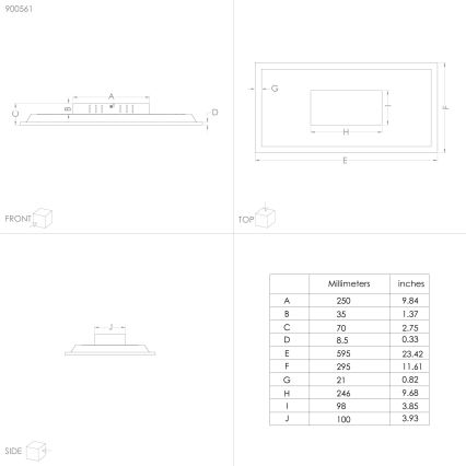Eglo - LED Stropné svietidlo LED/26W/230V