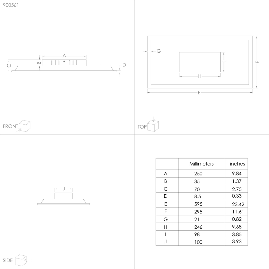 Eglo - LED Stropné svietidlo LED/26W/230V