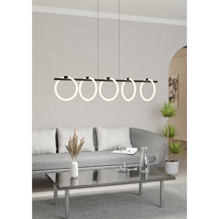 Eglo - LED Luster na lanku 5xLED/7W/230V