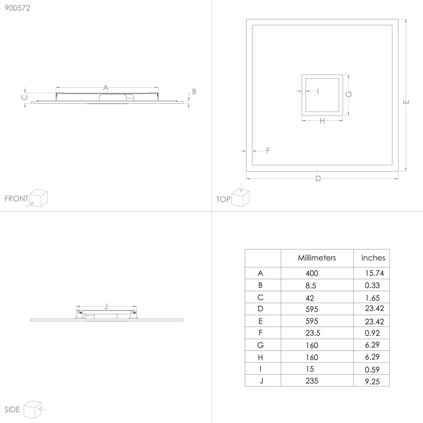 Eglo - LED RGBW Stmievateľné stropné svietidlo LED/36W/230V 3000-6000K + diaľkové ovládanie