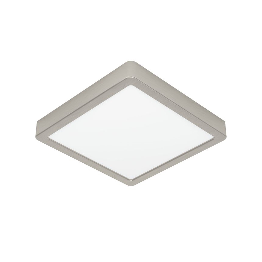 Eglo - LED stmievateľné stropné svietidlo LED/17W/230V matný chróm 21x21 cm