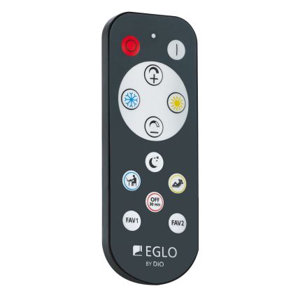 Eglo - LED Stmievateľné stropné svietidlo LED/25,6W/230V + diaľkové ovládanie