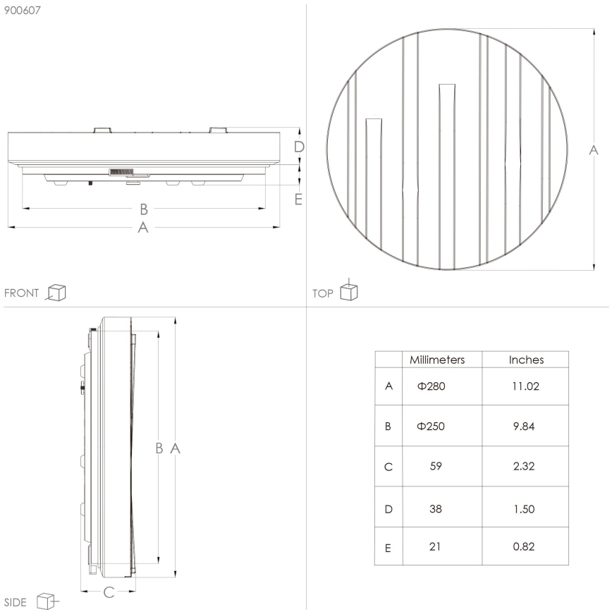 Eglo - LED Stropné svietidlo LED/10W/230V pr. 28 cm