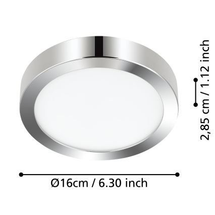 Eglo - LED Kúpeľňové stropné svietidlo LED/11W/230V IP44 chróm