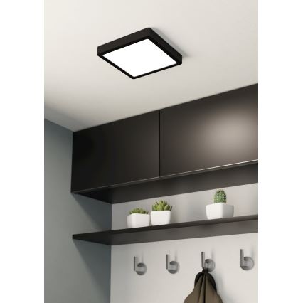 Eglo - LED Kúpeľňové stropné svietidlo LED/17W/230V IP44 čierna