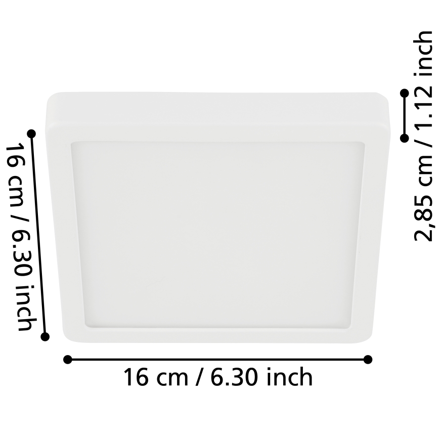 Eglo - LED Kúpeľňové stropné svietidlo LED/11W/230V IP44 biela