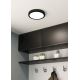 Eglo - LED Kúpeľňové stropné svietidlo LED/17W/230V čierna IP44