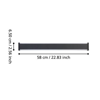 Eglo - LED Vonkajšie nástenné svietidlo 2xLED/7W/230V 3000K IP55 čierna