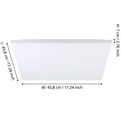 Eglo - LED Stropné svietidlo LED/21W/230V