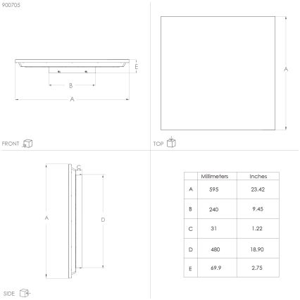 Eglo - LED Stropné svietidlo LED/32W/230V