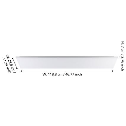 Eglo - LED Stropné svietidlo LED/32W/230V