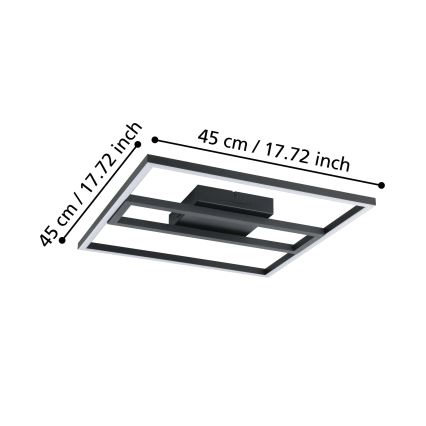 Eglo - LED RGBW Stmievateľné stropné svietidlo LED/21W/230V