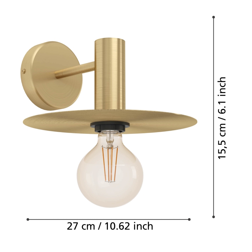 Eglo - Nástenné svietidlo 1xE27/40W/230V