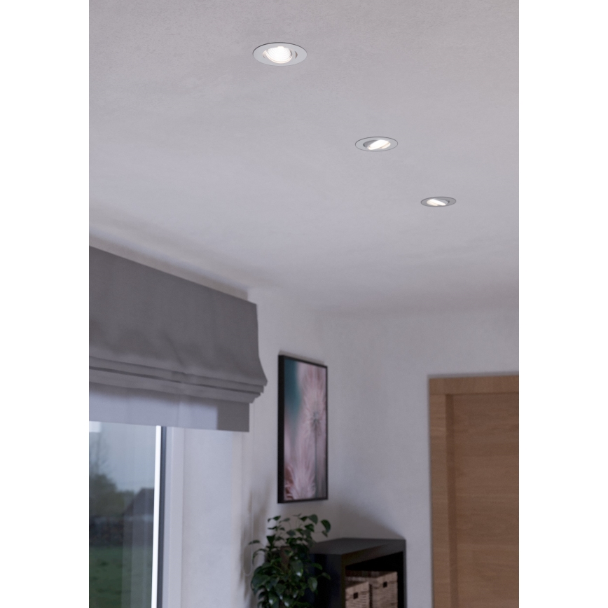 Eglo - SADA 3xLED Stmievateľné svietidlo 3xLED/6W/230V biela