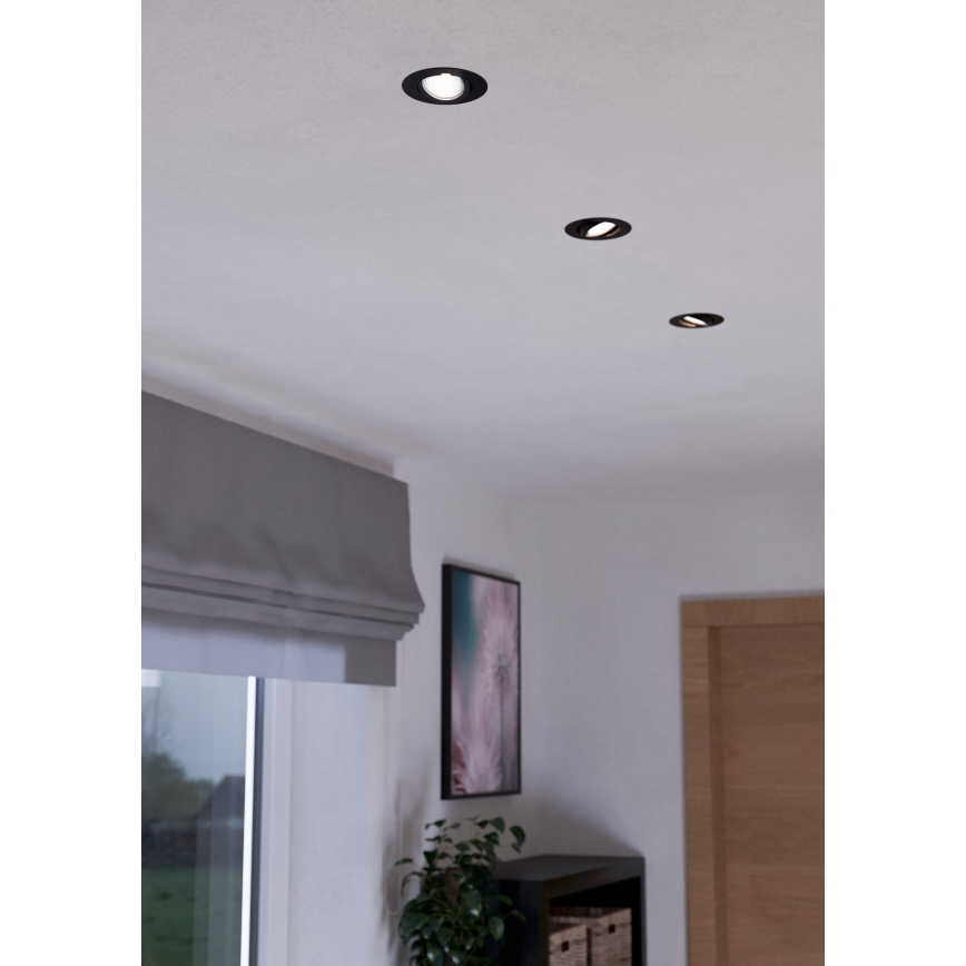Eglo - SADA 3x LED Stmievateľné podhľadové svietidlo SALICETO LED/6W/230V