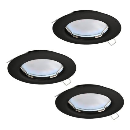 Eglo - SADA 3x LED Podhľadové svietidlo PENETO 1xGU10/2,8W/230V