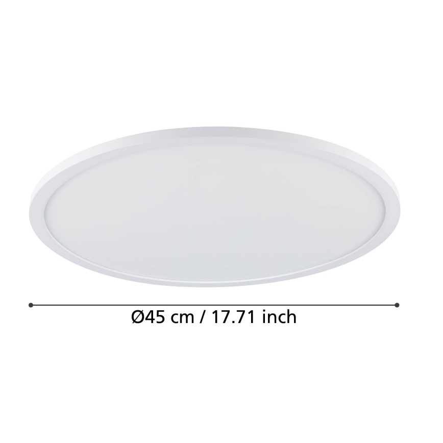 Eglo - LED Stmievateľné stropné svietidlo LED/33,5W/230V pr. 45 cm biela