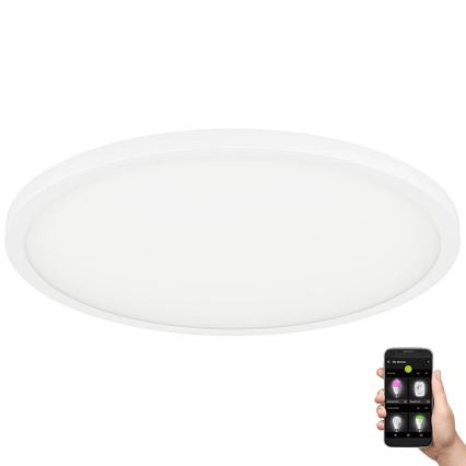 Eglo - LED Stmievateľné stropné svietidlo LED/41W/230V pr. 60 cm biela