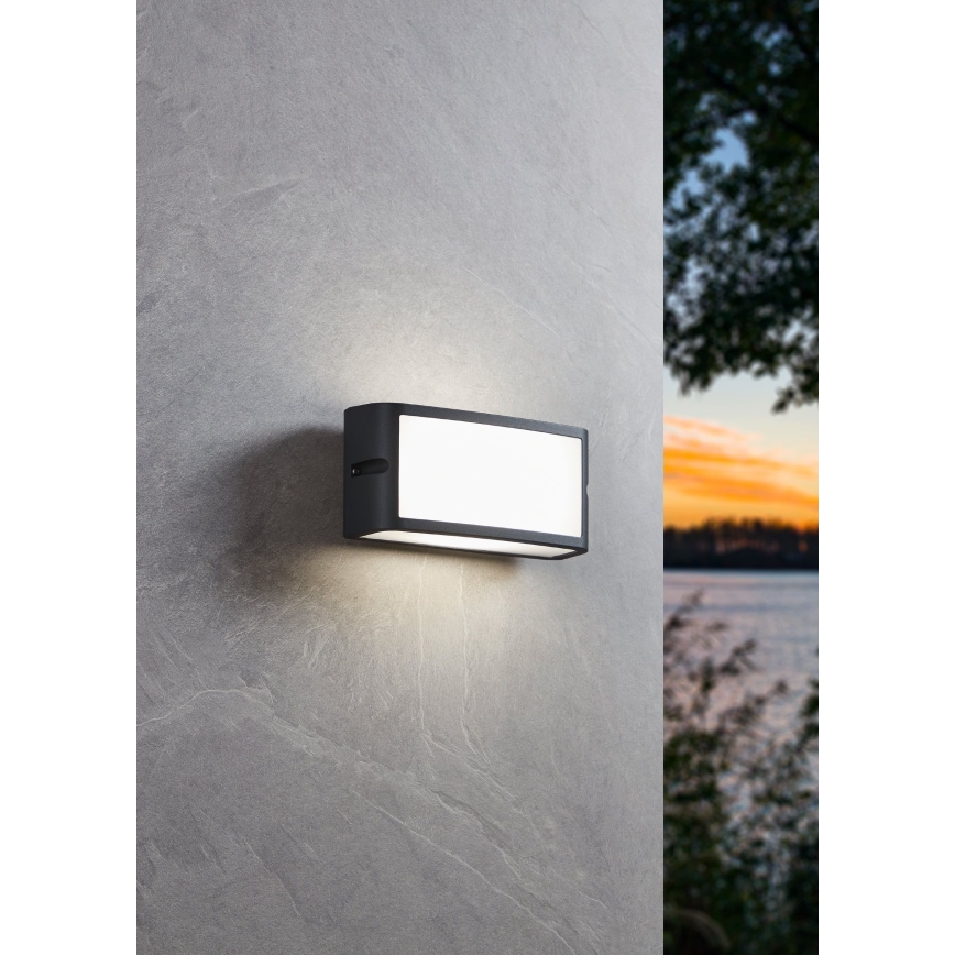 Eglo - LED Vonkajšie nástenné svietidlo LED/10,5W/230V antracit IP54