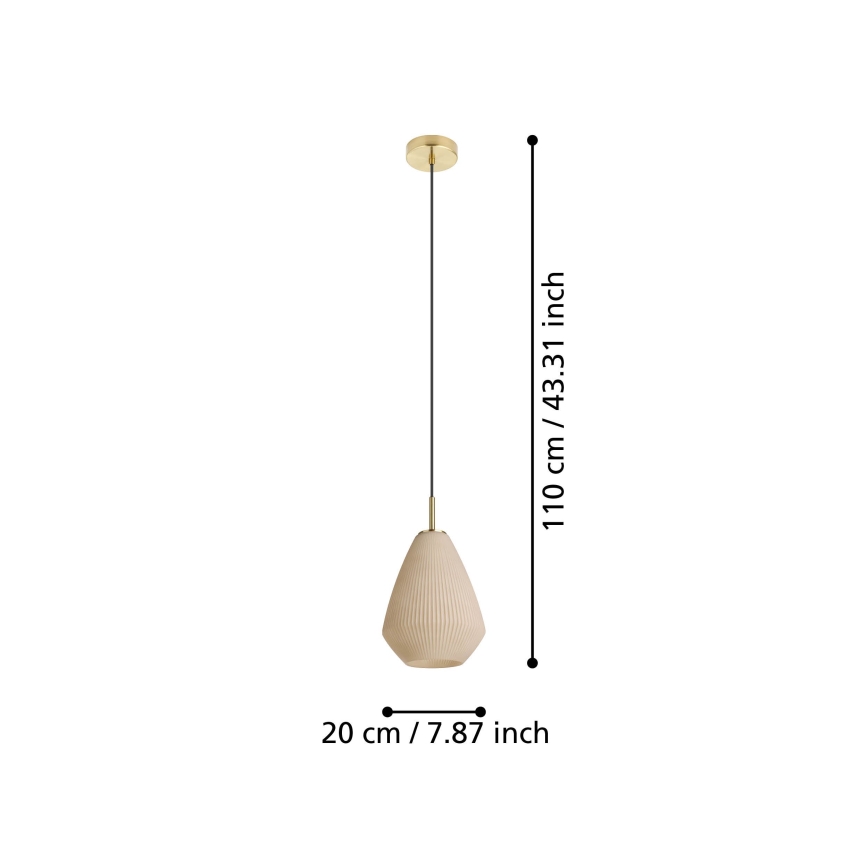 Eglo - Luster na lanku 1xE27/40W/230V