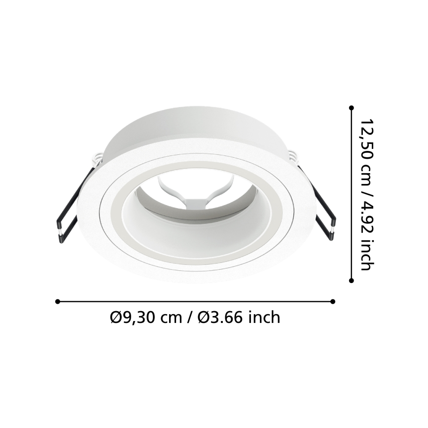 Eglo - Podhľadové svietidlo 1xGU10/35W/230V biela