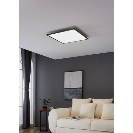 Eglo - LED Stropné svietidlo LED/33W/230V 60x60 cm čierna