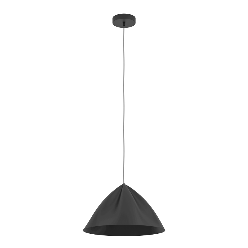 Eglo - Luster na lanku 1xE27/40W/230V čierna