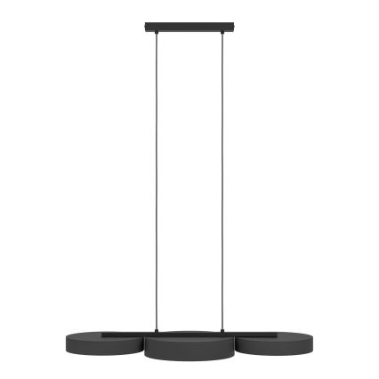 Eglo - LED RGBW Stmievateľný luster na lanku 3xLED/7,5W/230V 2700-6500K čierna