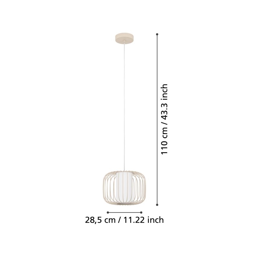 Eglo - Luster na lanku 1xE27/40W/230V pr. 28,5 cm