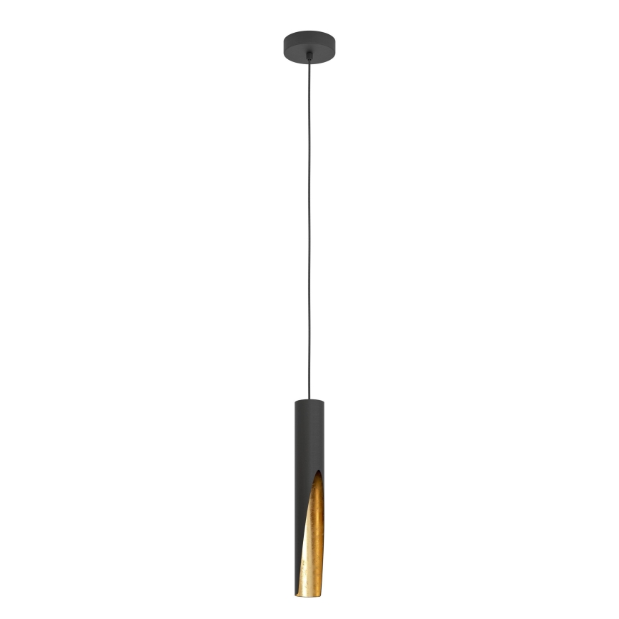 Eglo - LED Luster na lanku 1xGU10/4,5W/230V čierna/zlatá