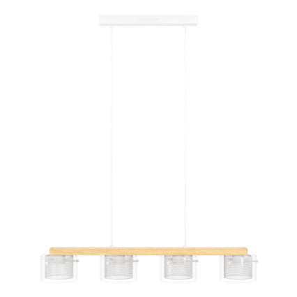 Eglo - LED RGBW Stmievateľný luster na lanku 4xLED/3,7W/230V 2700-6500K