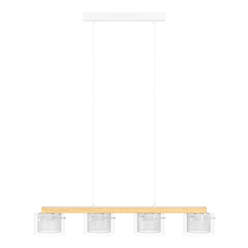 Eglo - LED RGBW Stmievateľný luster na lanku 4xLED/3,7W/230V 2700-6500K