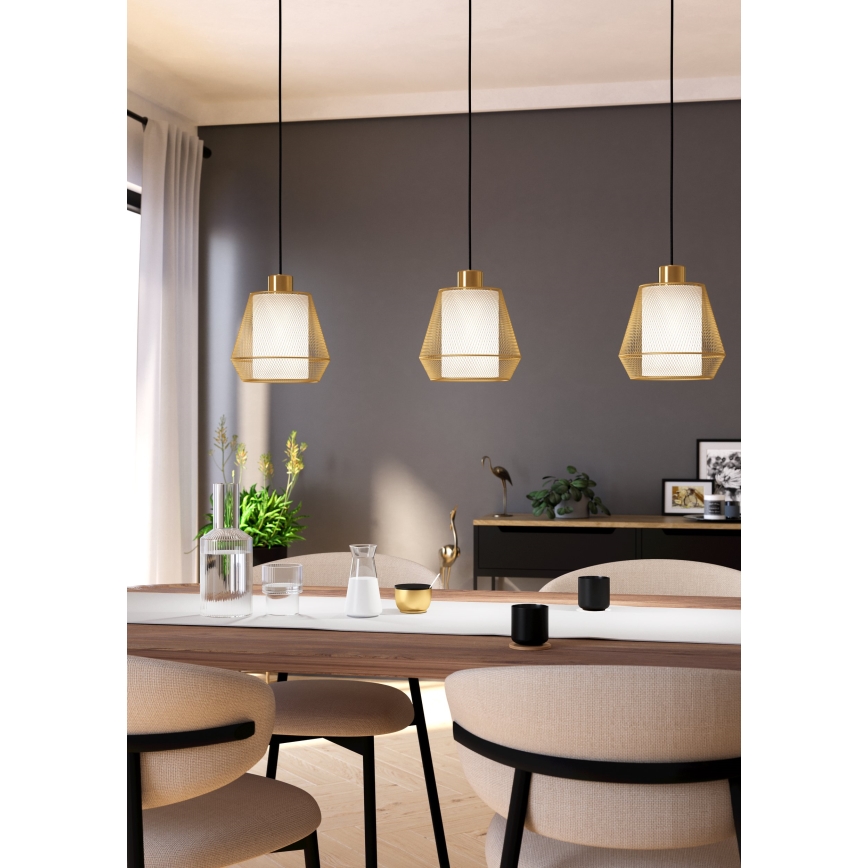 Eglo - Luster na lanku 3xE27/40W/230V