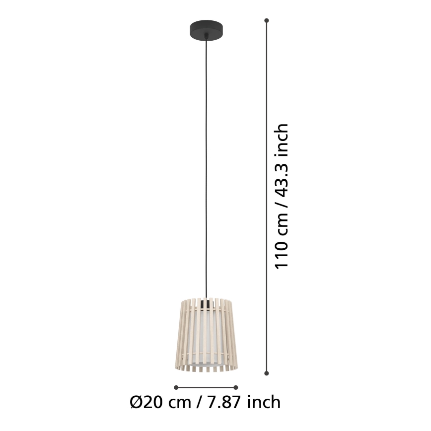 Eglo - Luster na lanku 1xE27/25W/230V