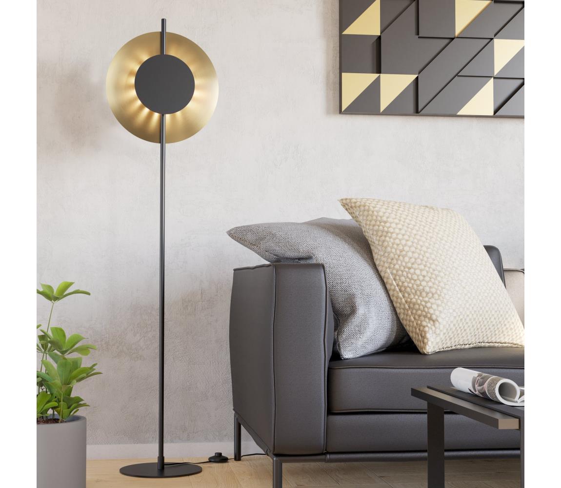 Eglo 900991 - LED stojacia lampa TOCINA LED/11W/230V zlatá/čierna 900991