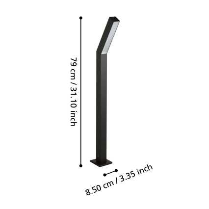 Eglo - LED vonkajšie svietidlo 2xLED/4,5W/230V IP44 čierna