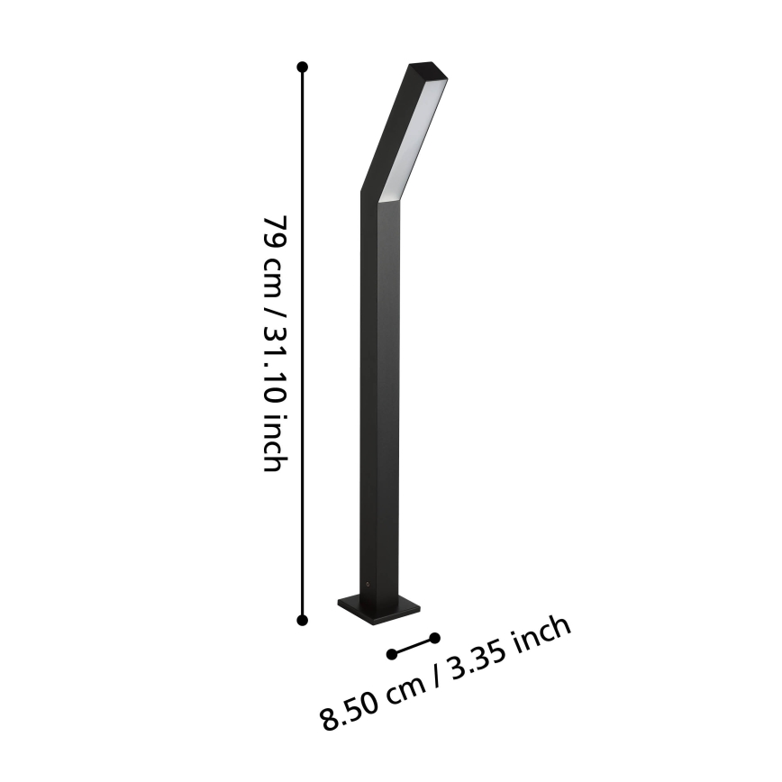 Eglo - LED vonkajšie svietidlo 2xLED/4,5W/230V IP44 čierna