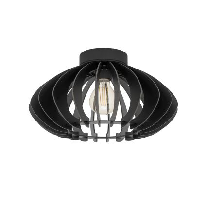 Eglo - Stropné svietidlo 1xE27/40W/230V pr. 38 cm čierna