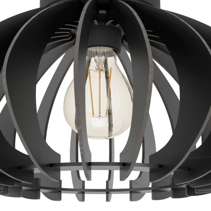 Eglo - Stropné svietidlo 1xE27/40W/230V pr. 38 cm čierna
