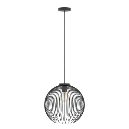 Eglo - Luster na lanku 1xE27/40W/230V čierna