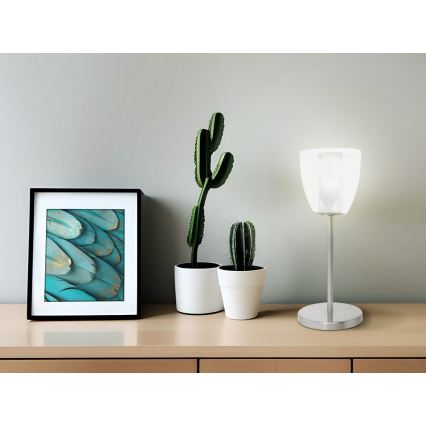 EGLO 90101 - Stolová lampa OLBIA 1xG9/9W matný chróm