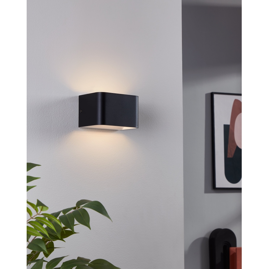 Eglo - LED Nástenné svietidlo LED/6W/230V 3000K čierna