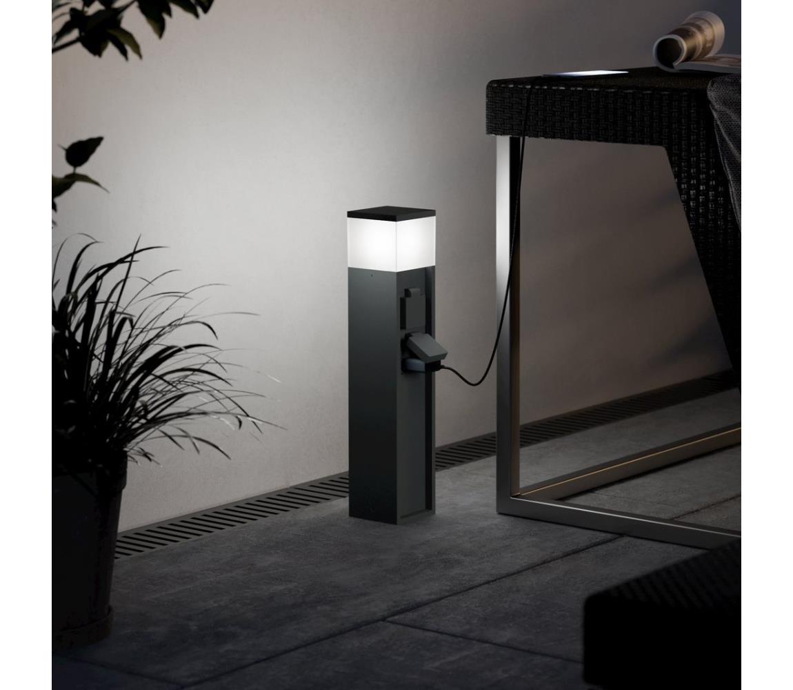 Eglo 901032 - Vonkajšie svietidlo PARK s 2 objímkami 1xE27/25W/230V IP54 antracit 901032