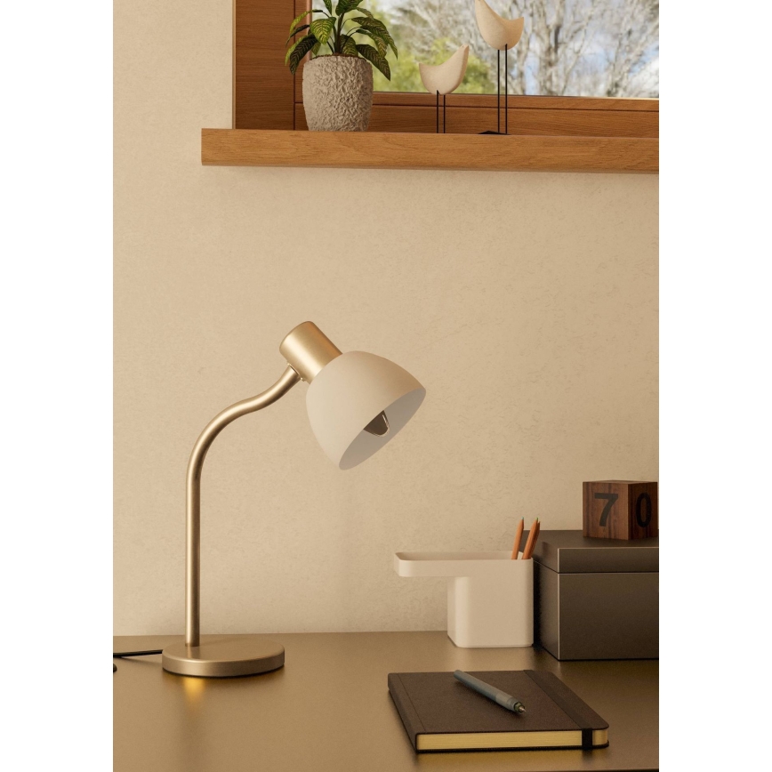 Eglo - Stolná lampa 1xE14/25W/230V matný chróm