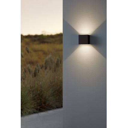 Eglo - LED Vonkajšie nástenné svietidlo 2xLED/2,8W/230V IP54 čierna