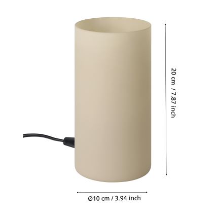 Eglo - Stolná lampa 1xE14/60W/230V béžová