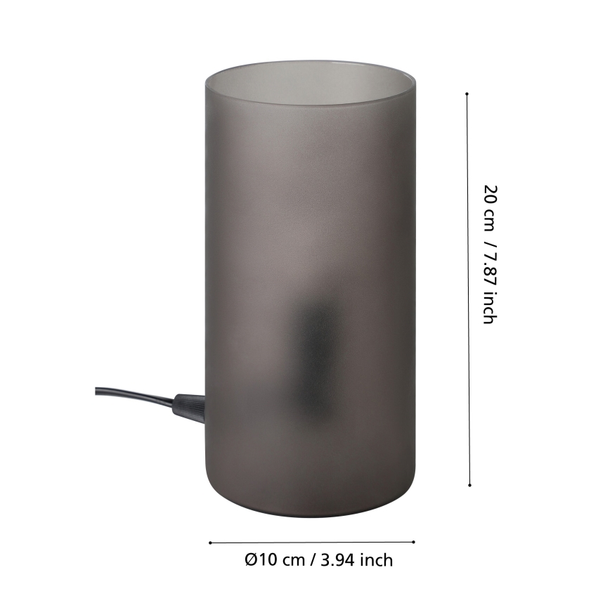 Eglo - Stolná lampa 1xE14/40W/230V čierna